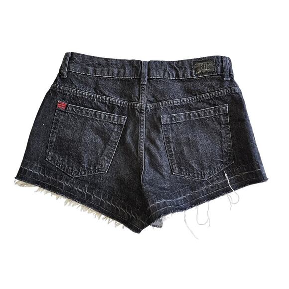 BDG Urban Outfitters Asymmetrical A-Line Cutoff Denim Short Black Size 27 - Picture 7 of 10
